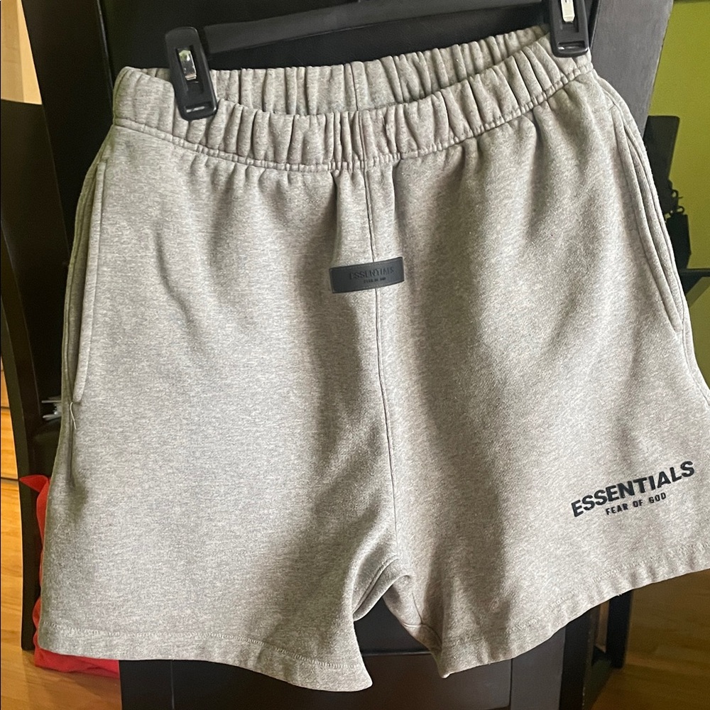 Fear of God Essentials Gray Athletic Shorts